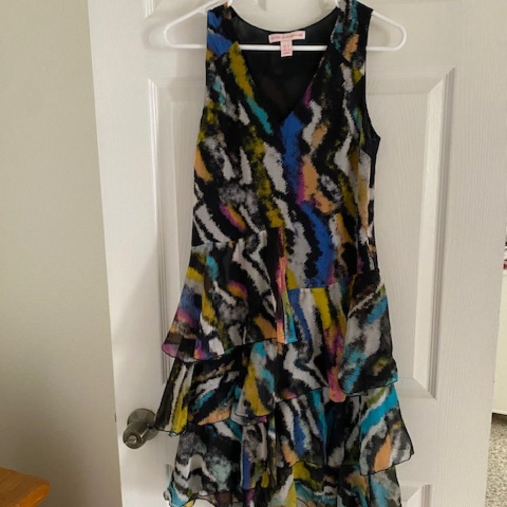 Limited Edition Matthew Williamson for H&M multicolored ruffled dress Size 2